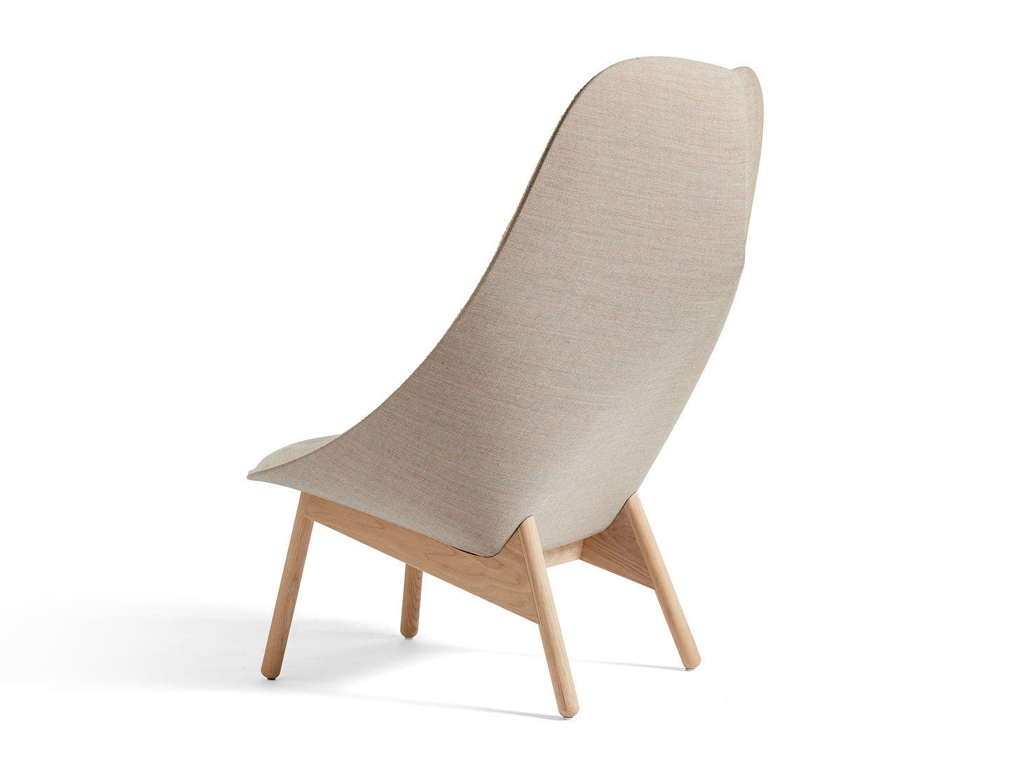 Hay Uchiwa Quilted Chair back Canvas 244 matt lacquer oak base