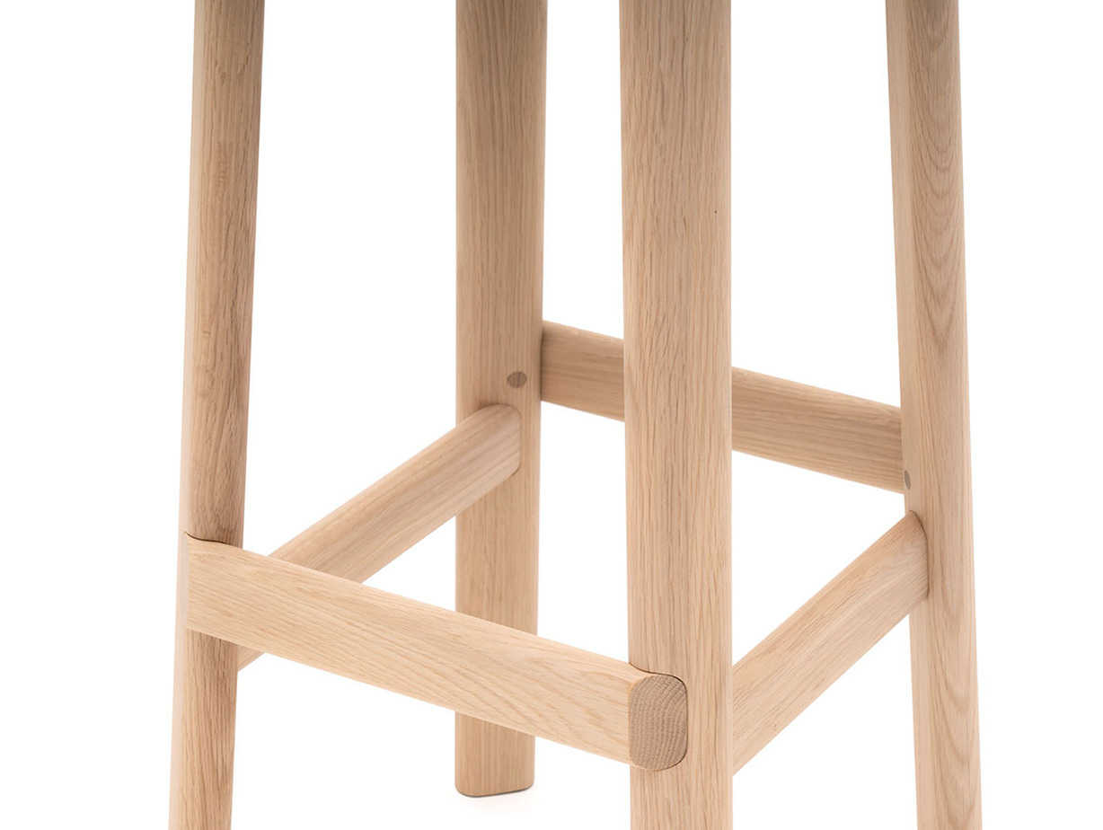 Karimoku Archive Barstool oak leg detail Christian Haas