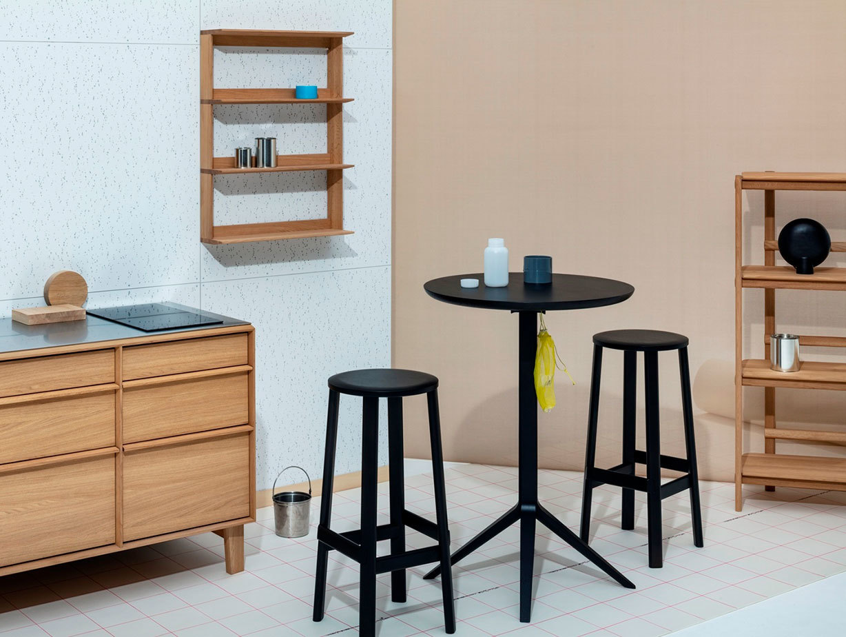 Karimoku Archive Barstools and Bar Table Christian Haas