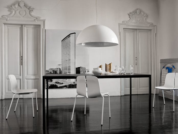 Lapalma Frame Table dining black rectangular Romano Marcato
