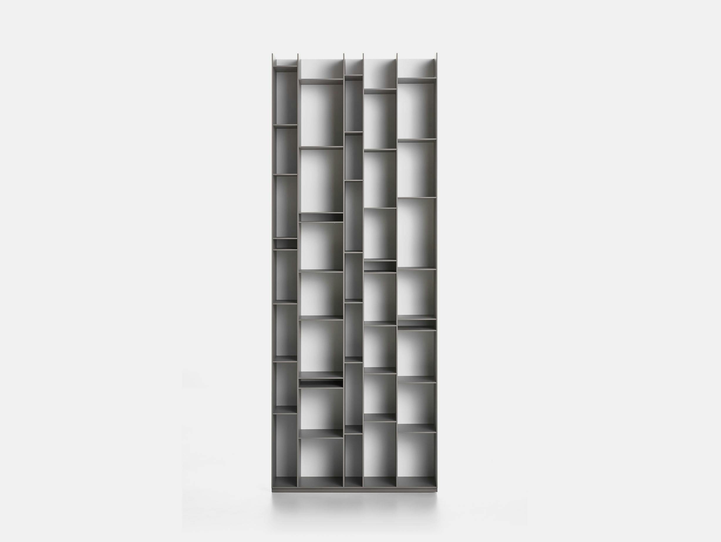 MDF Italia Random Shelves medium grey white back Neuland Industriedesign