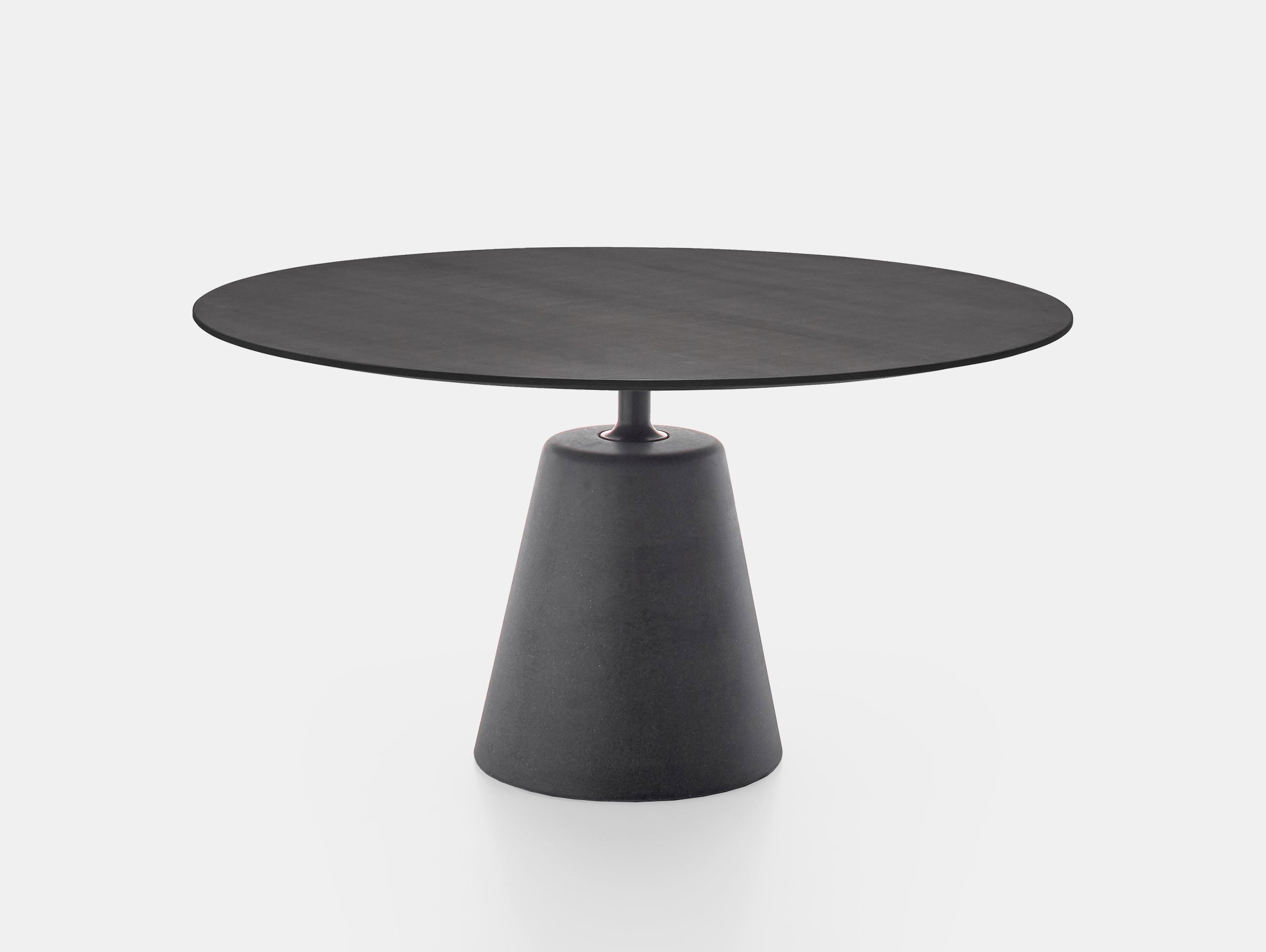 MDF Italia Rock Outdoor Table anthracite cement top Jean Marie Massaud