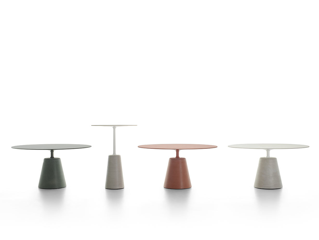 MDF Italia Rock Outdoor Table group Jean Marie Massaud