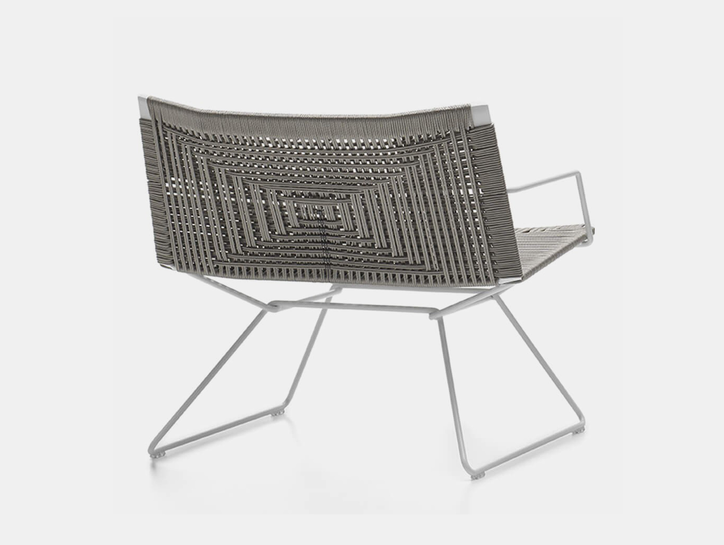 Mdf italia Jean Marie Massaud neil twist lounge chair outdoor grey white arms