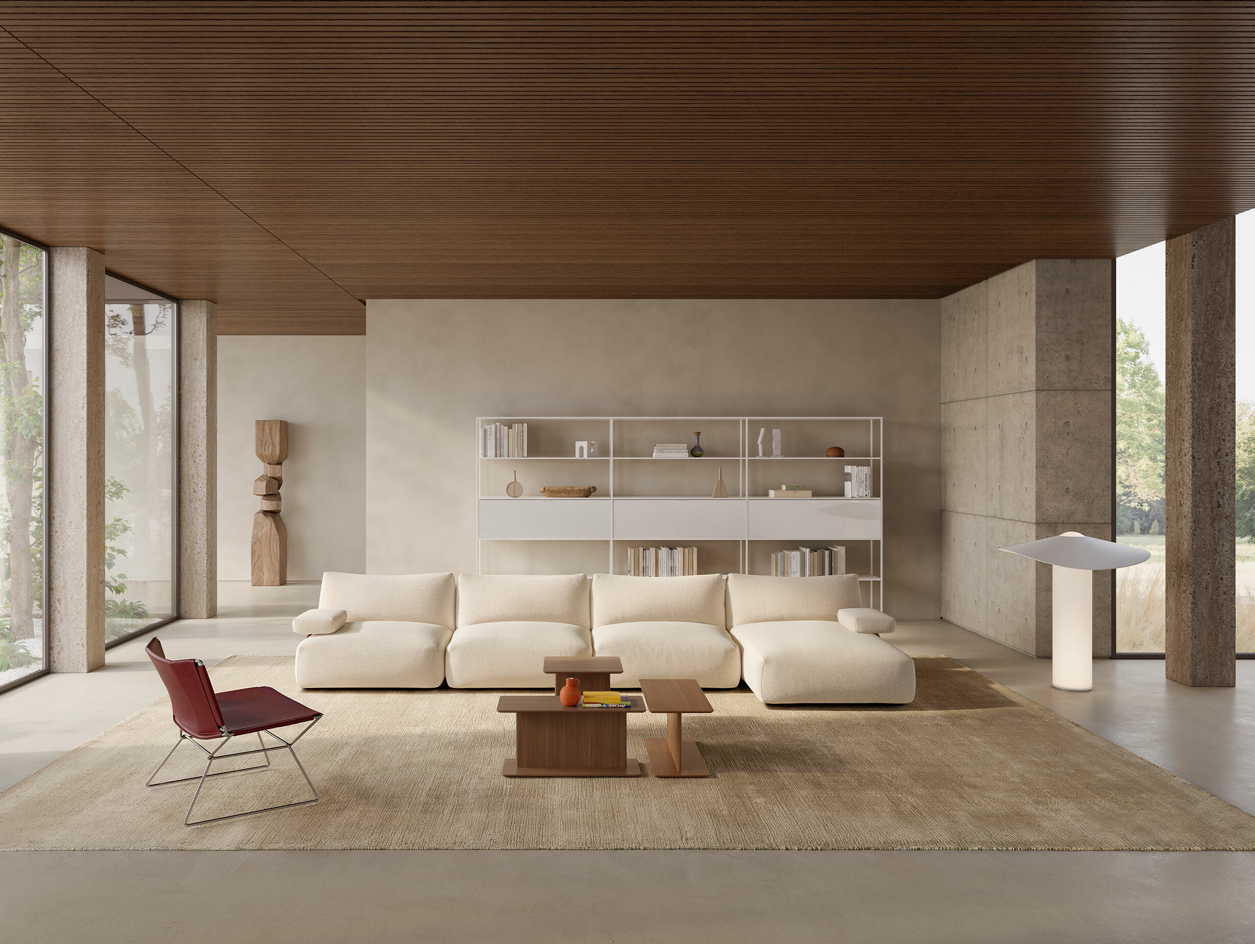 Mdf italia jean marie massaud goom sofa modular lifestyle 1