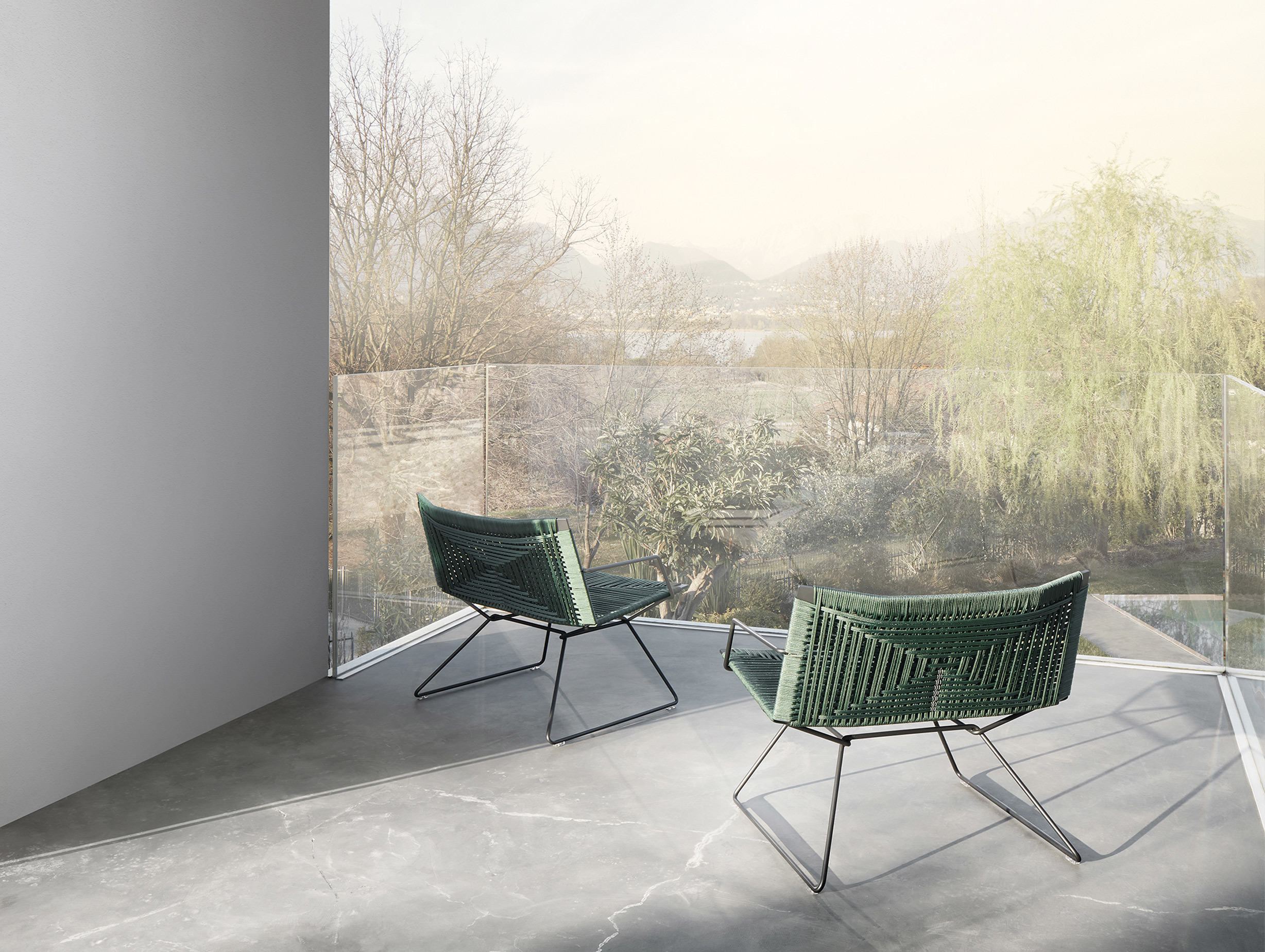 Mdf italia jean marie massaud neil twist armchair lifestyle