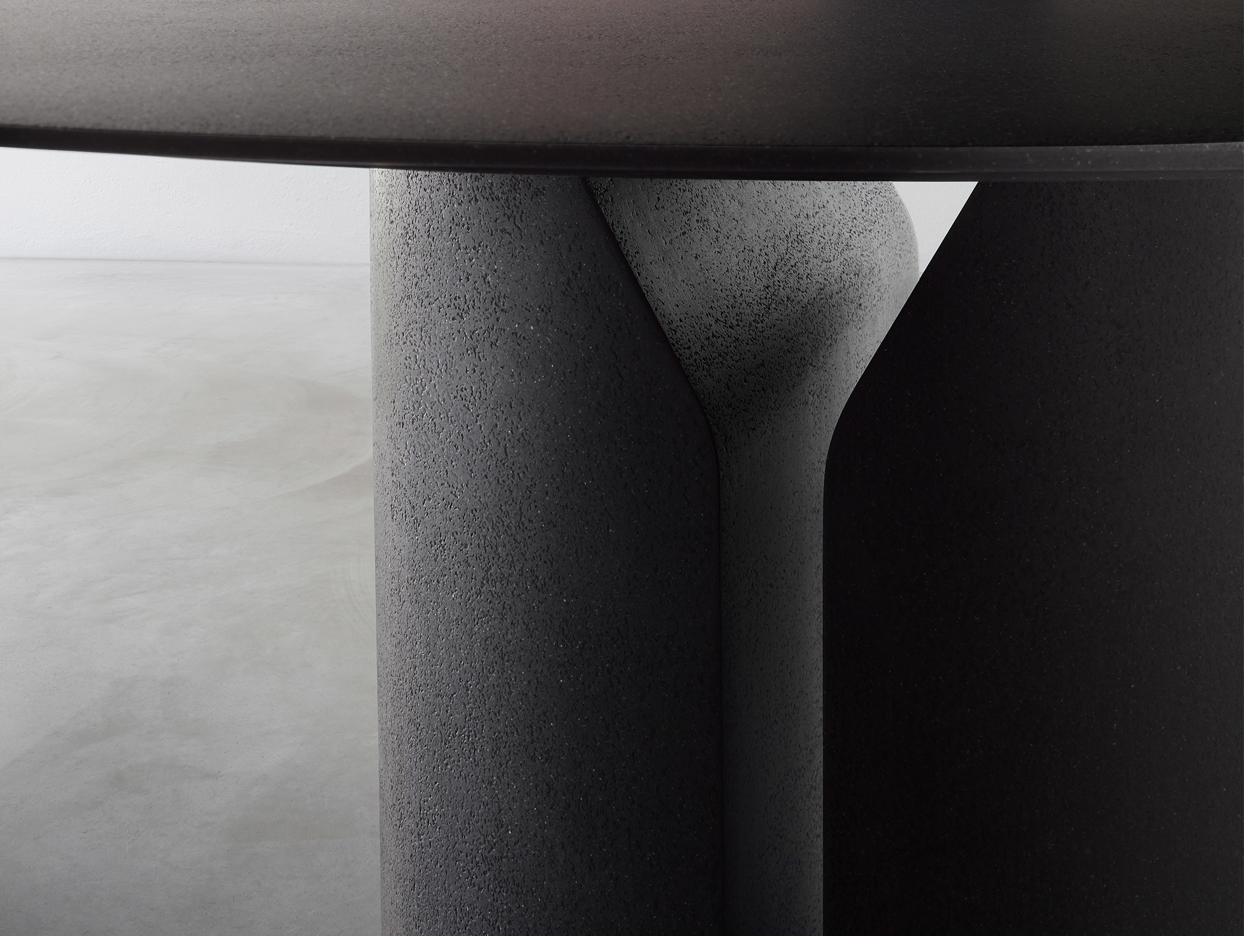 Mdf italia jean nouvel nvl table black stone slate lifestyle