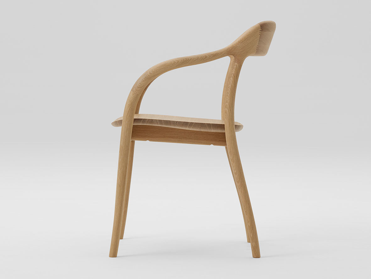 Maruni Tako Chair Oak side Naoto Fukasawa
