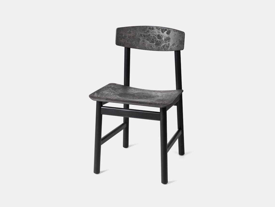 Mater borge mogensen conscious chair 3162 black lacquered beech coffee waste black