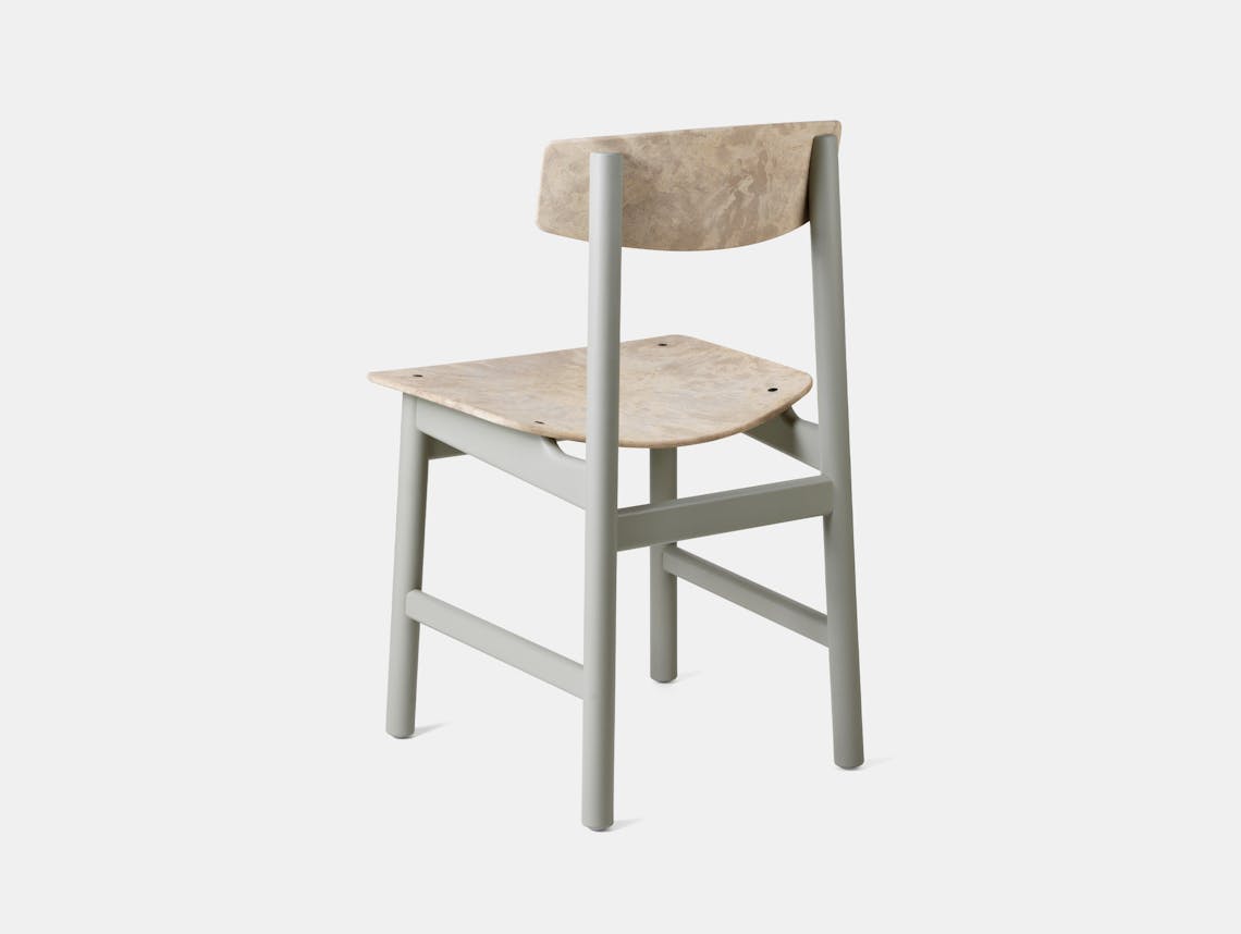 Mater borge mogensen conscious chair 3162 grey beech wood waste back