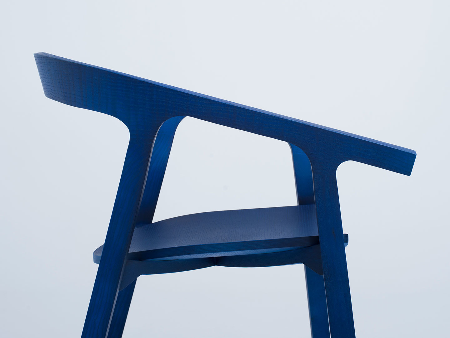 Mattiazzi He Said Chair neon blue ash detail Nitzan Cohen