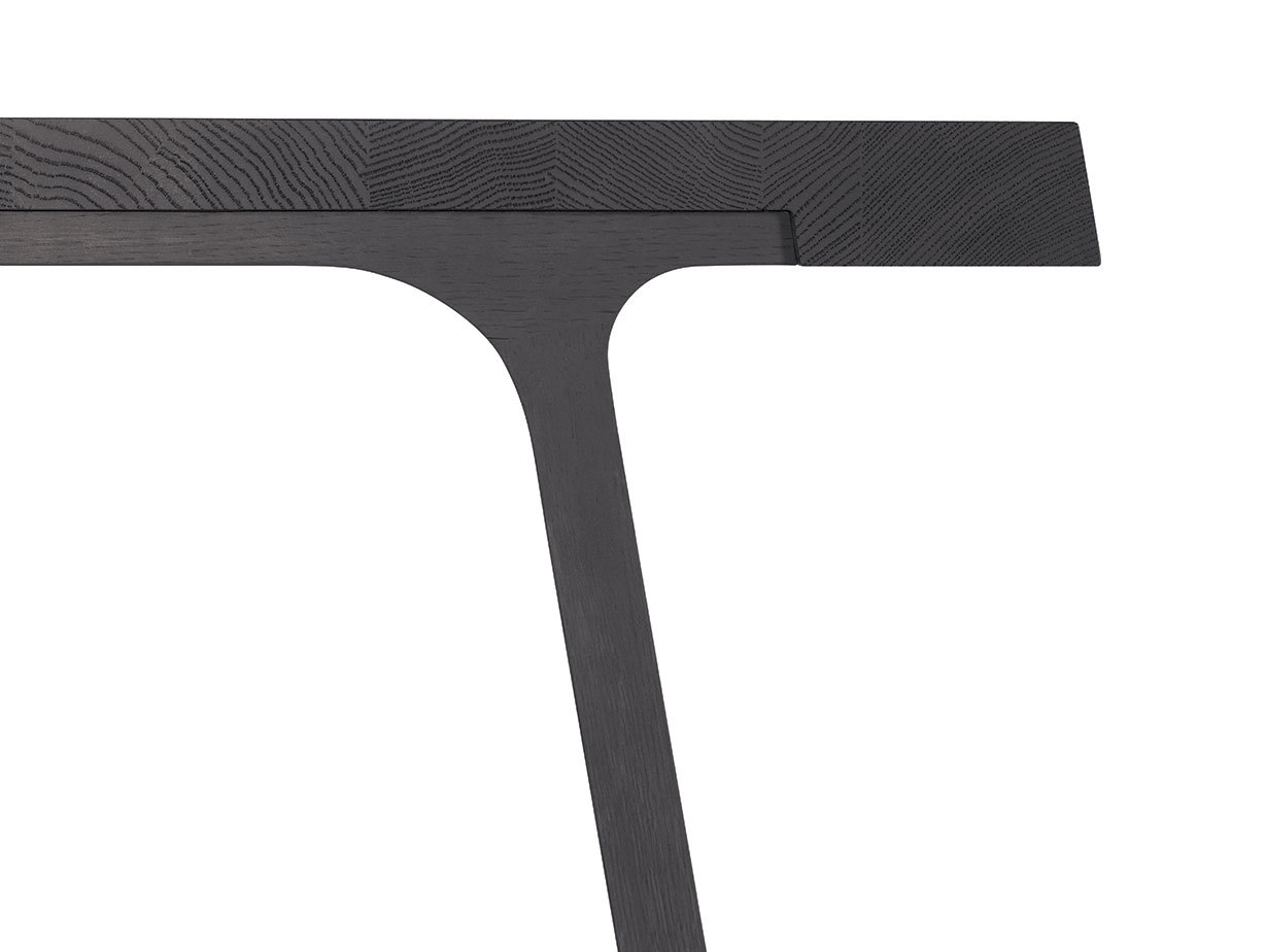 Montis Doble High Table ash black carbon stained detail Gijs Papavoine
