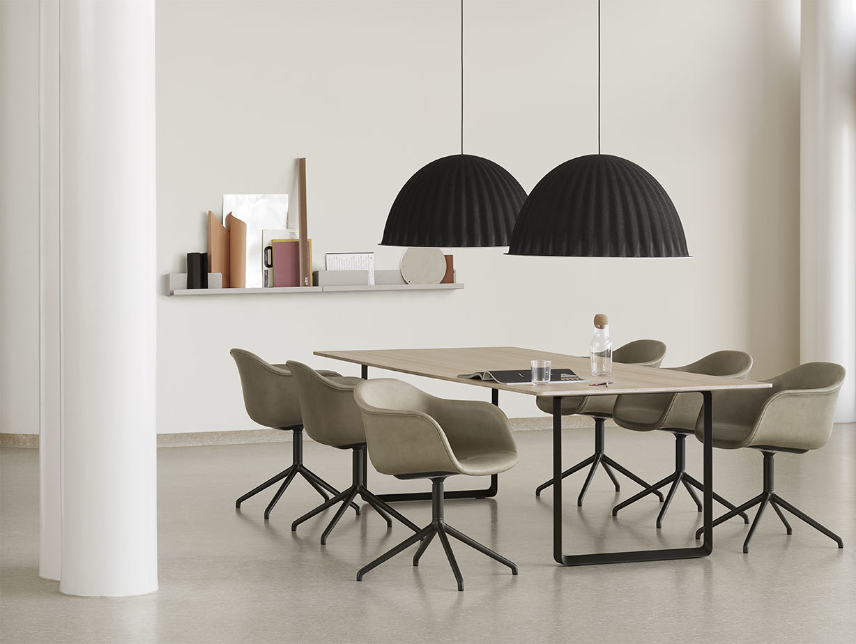 Muuto 70 70 oak meeting under the bell fiber arm Refine stone folded corky