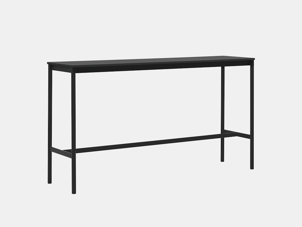 Muuto Base high table 50x190xh105 black ABS black frame
