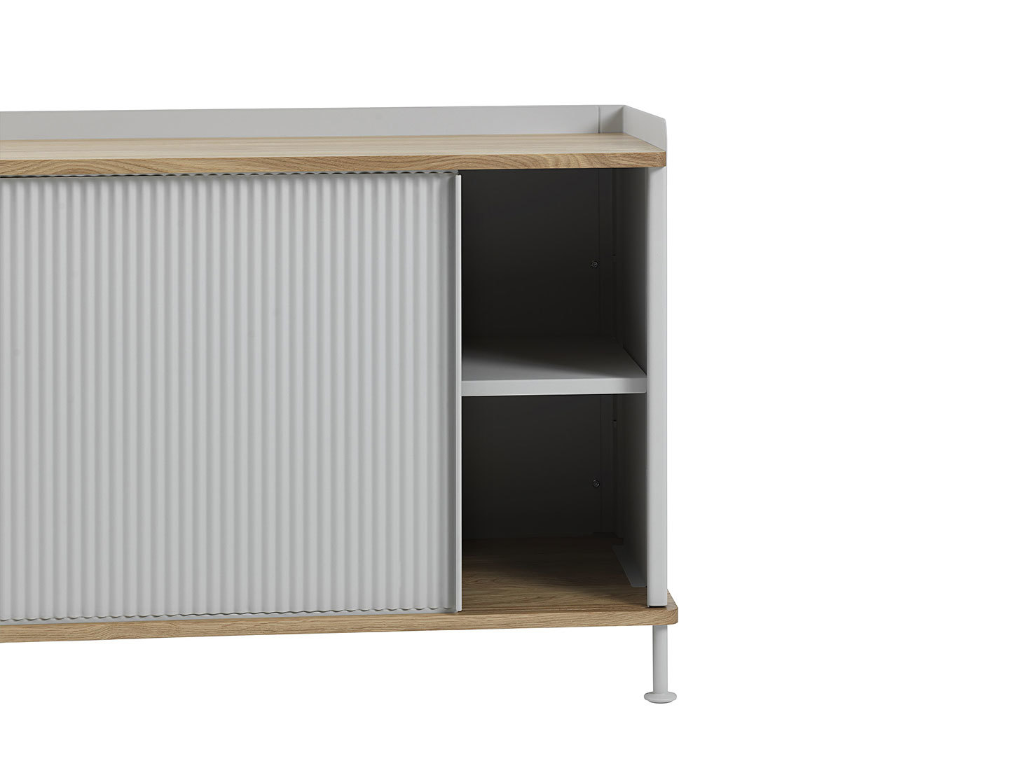 Muuto Enfold Sideboard Low Grey Oak Detail Thomas Bentzen