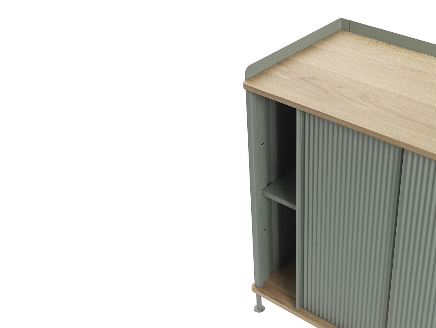 Muuto Enfold Sideboard Tall Green Oak Detail Thomas Bentzen