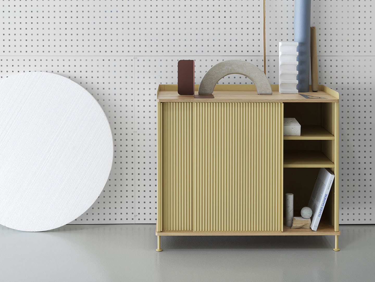 Muuto Enfold Sideboard Tall Yellow Oak Thomas Bentzen