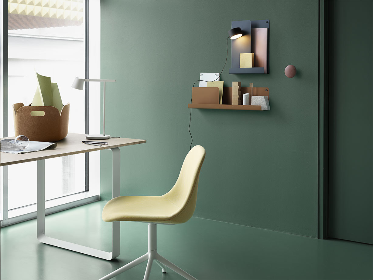 Muuto fiber side chair swivel balder 432 white 70 70 table tip lamp folded shelves post wall lamp