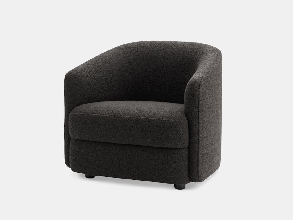 New Works Covent Lounge Chair Arde Karakorum Charcoal m