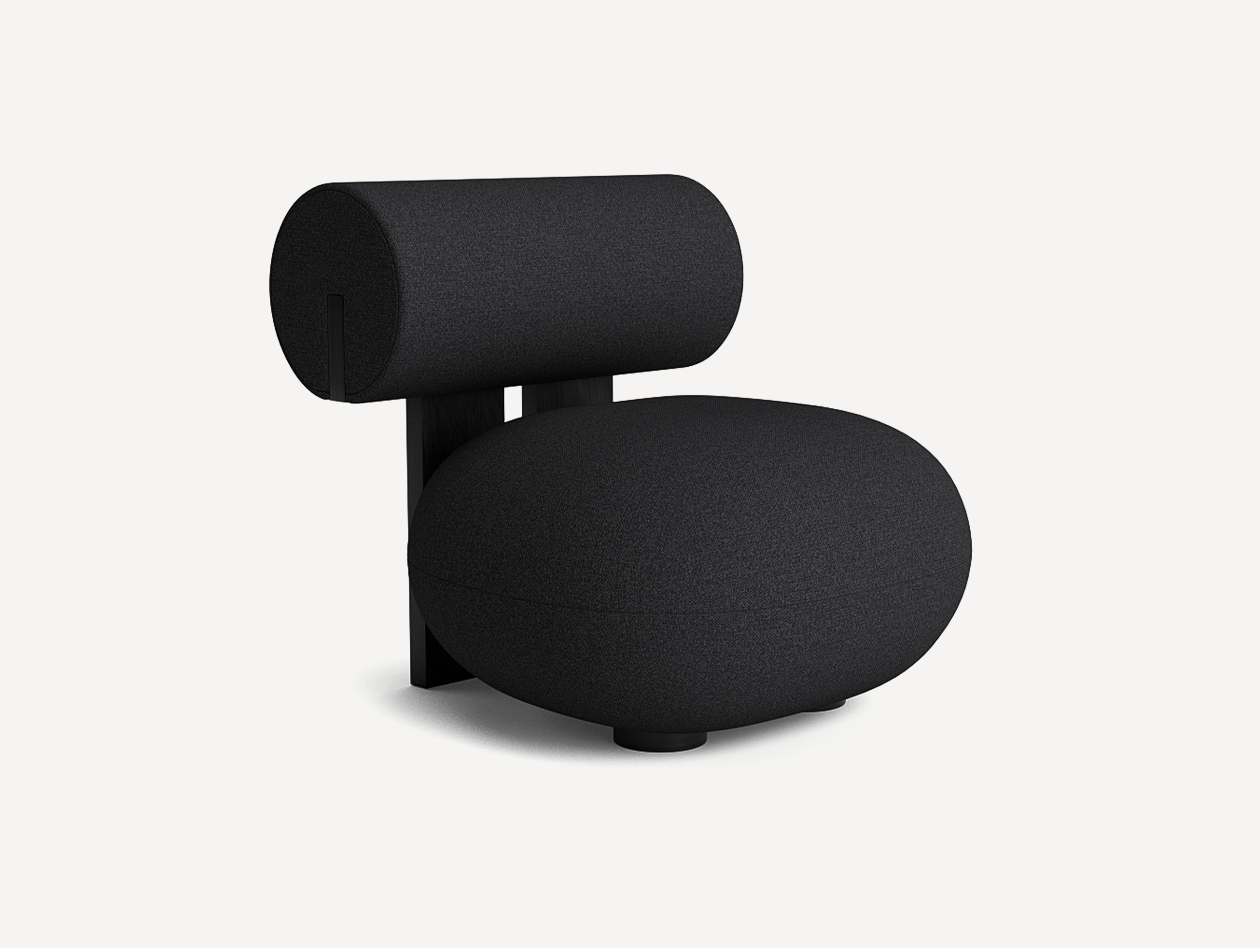 NORR11 Hippo Lounge Chair Hallingdal180 Oak Black