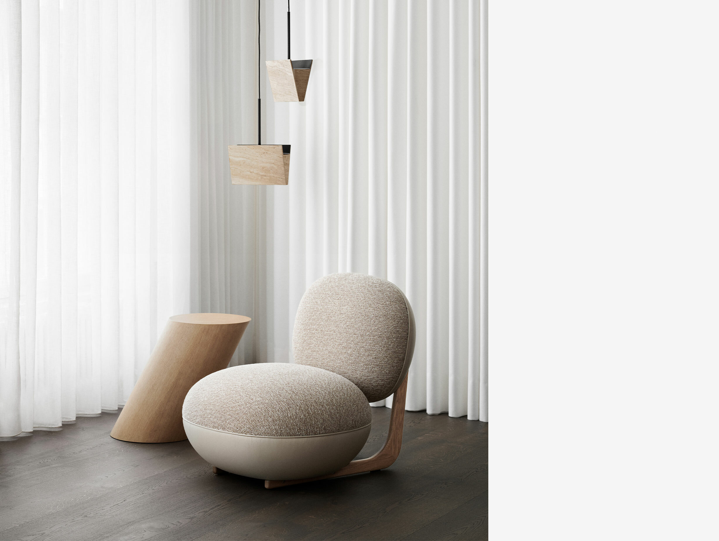 Norr11 tilt coffee table oak story 3