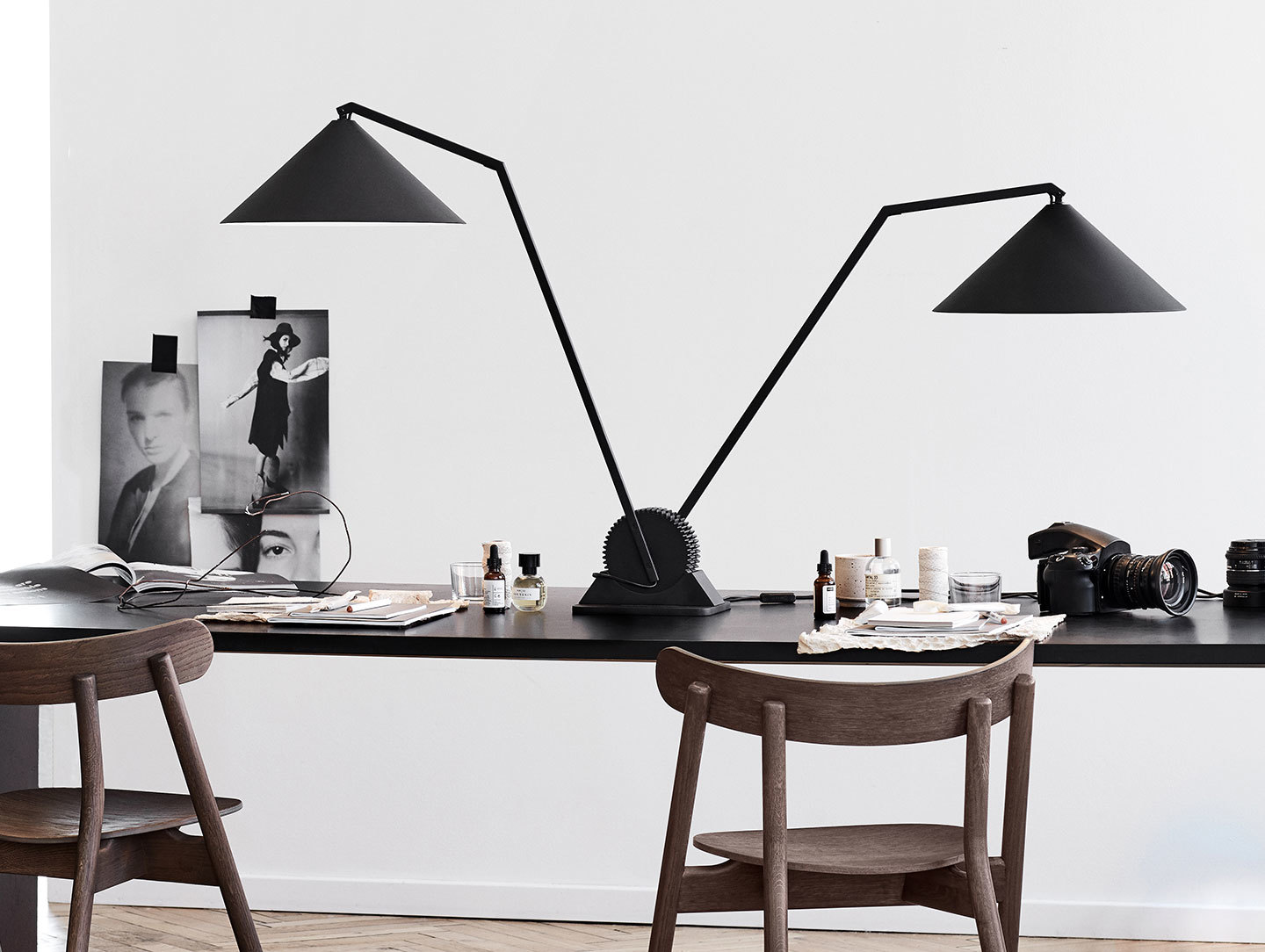 Northern Gear Table Lamp double 2 Johan Lindsten