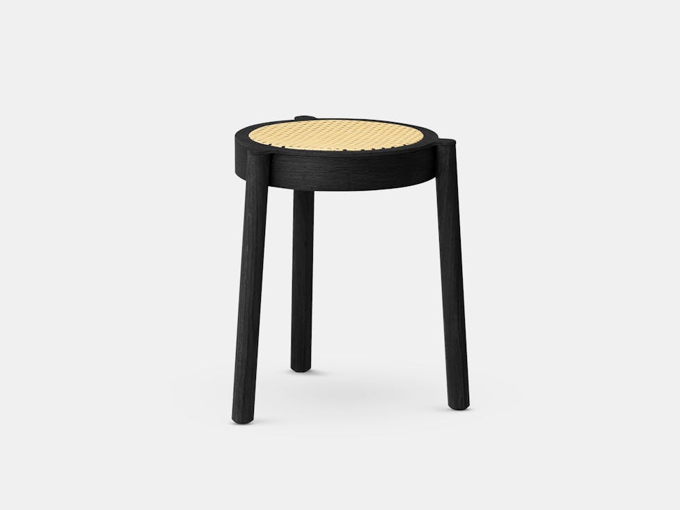Northern Pal Stool black oak cane Sami Kallio Northern Pal Stool black oak cane Sami Kallio