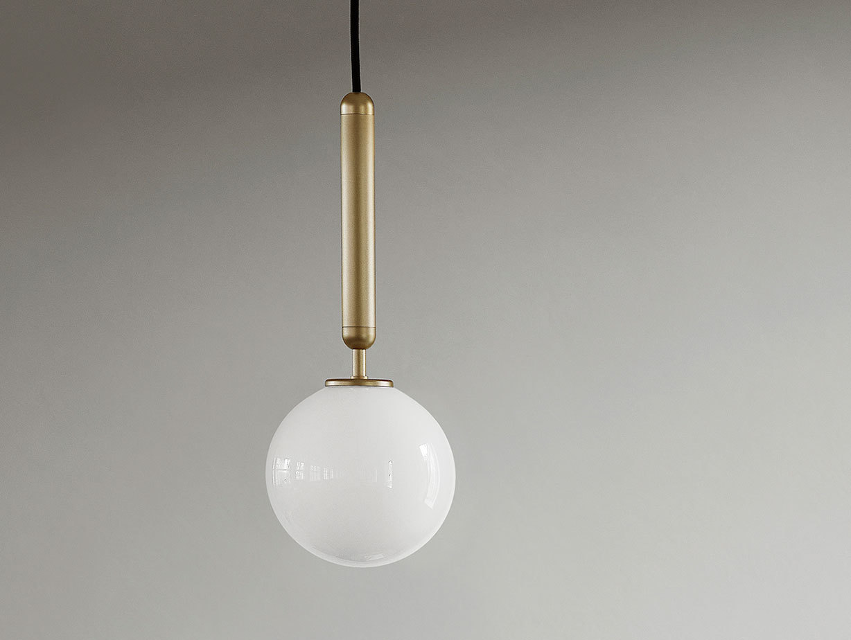 Nuura Miira 1 Pendant Light 2 brass opal glass Sofie Refer