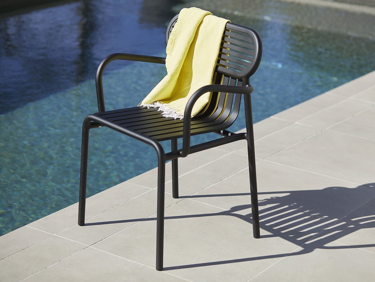 Petite Friture Week End Outdoor Armchair black 2 Studio Brichet Ziegler