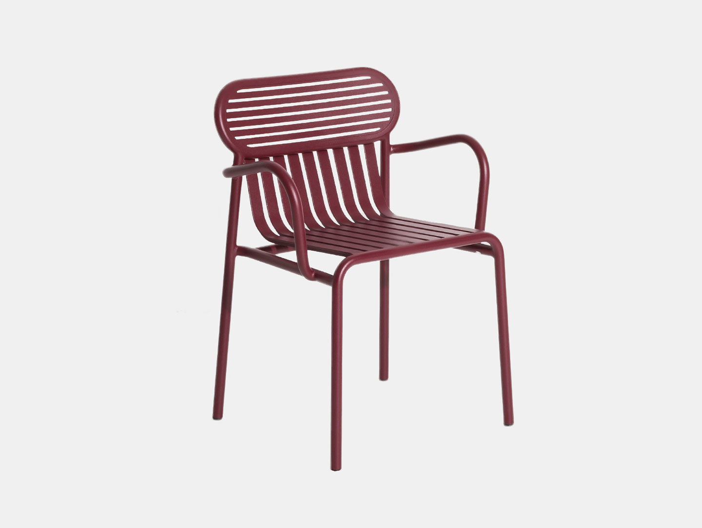 Petite Friture Week End Outdoor Armchair bordeaux Studio Brichet Ziegler