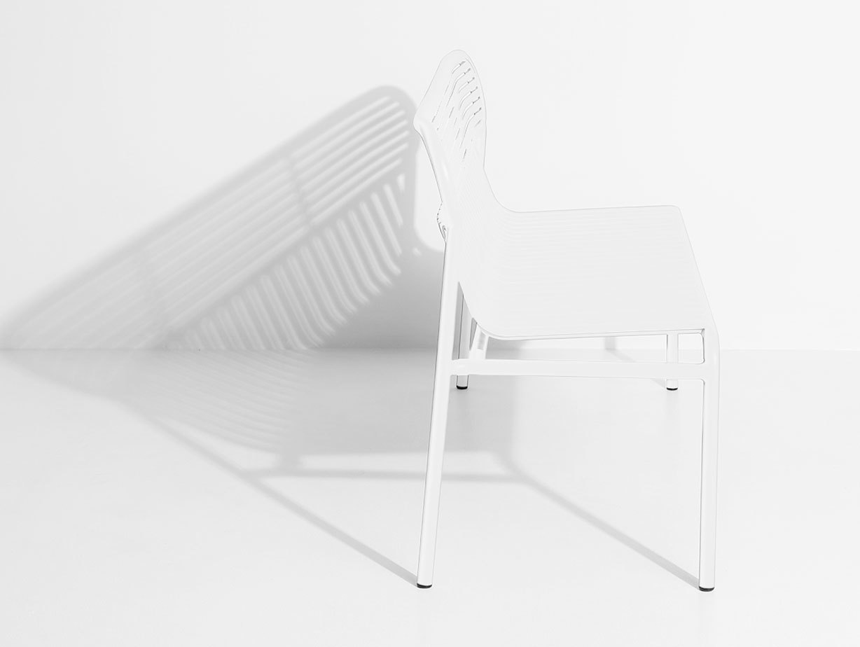 Petite Friture Week End Outdoor Bench White end Studio Brichet Ziegler