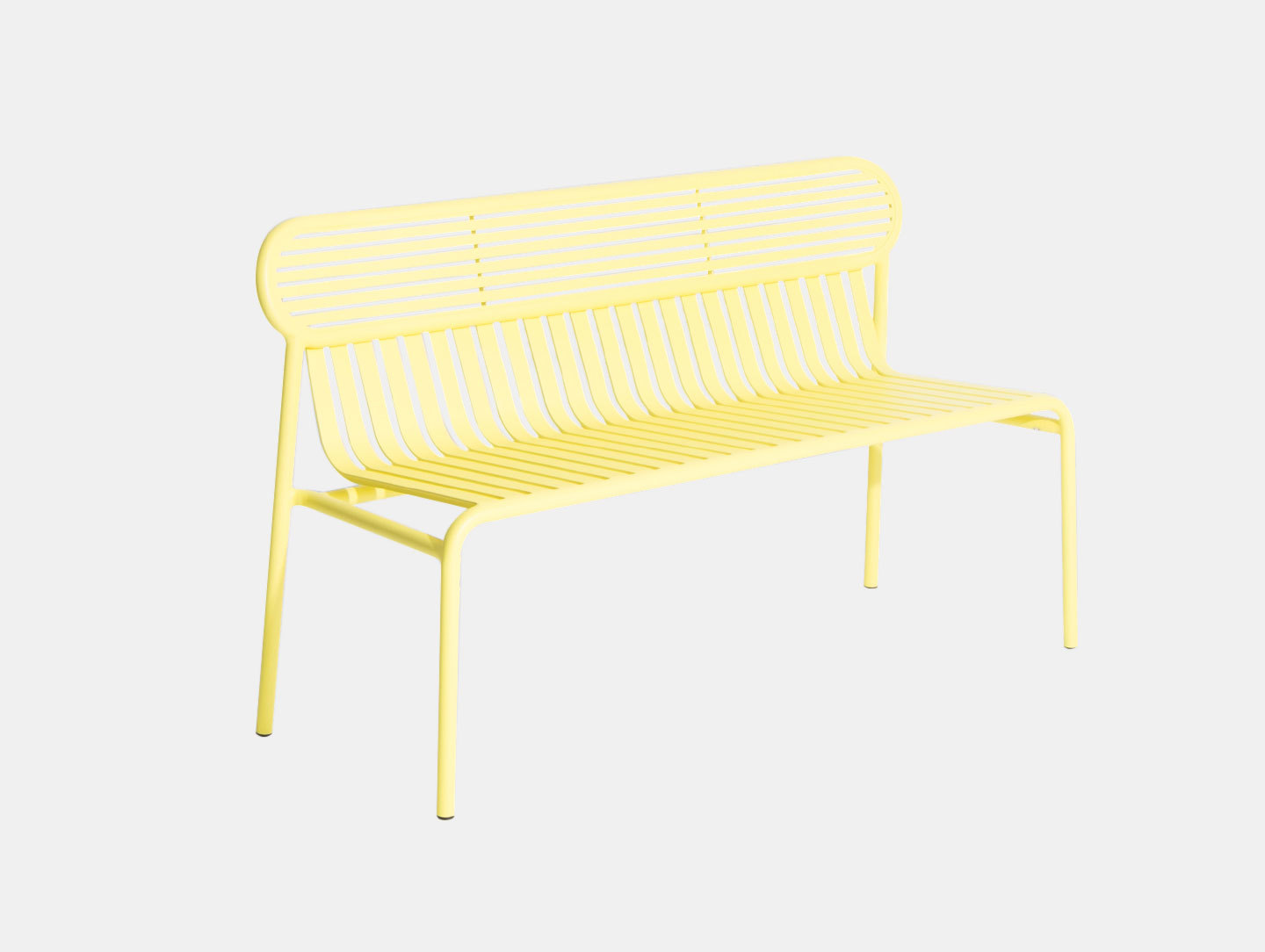 Petite Friture Week End Outdoor Bench Yellow Studio Brichet Ziegler