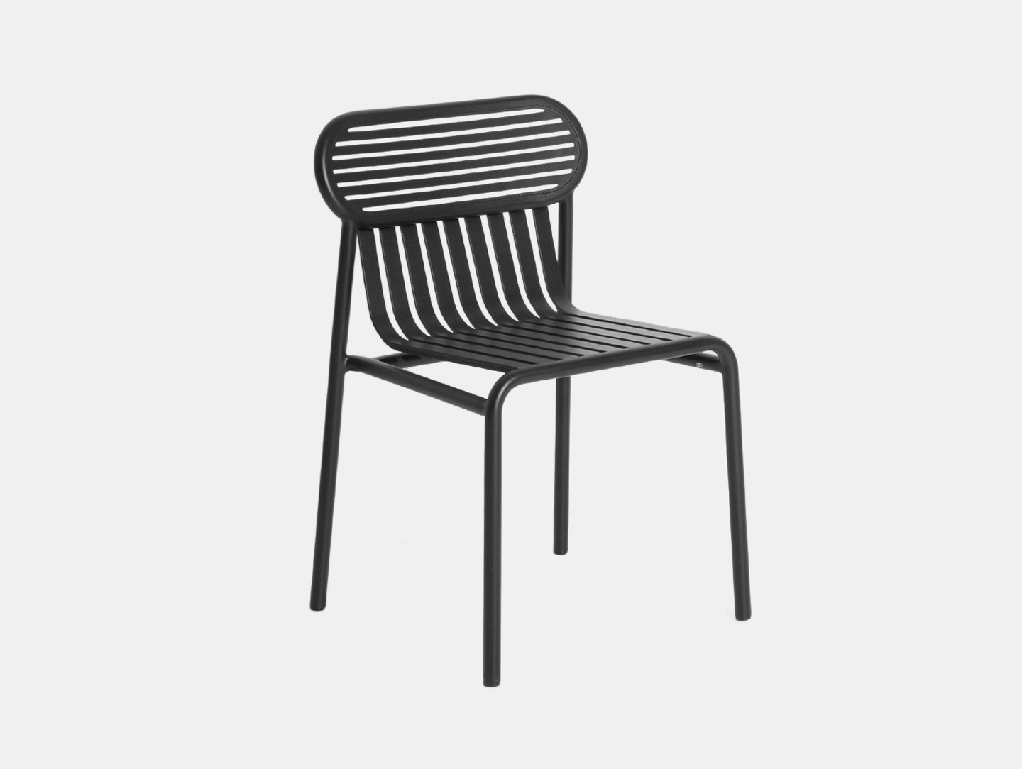 Petite Friture Week End Outdoor Side Chair black Studio Brichet Ziegler