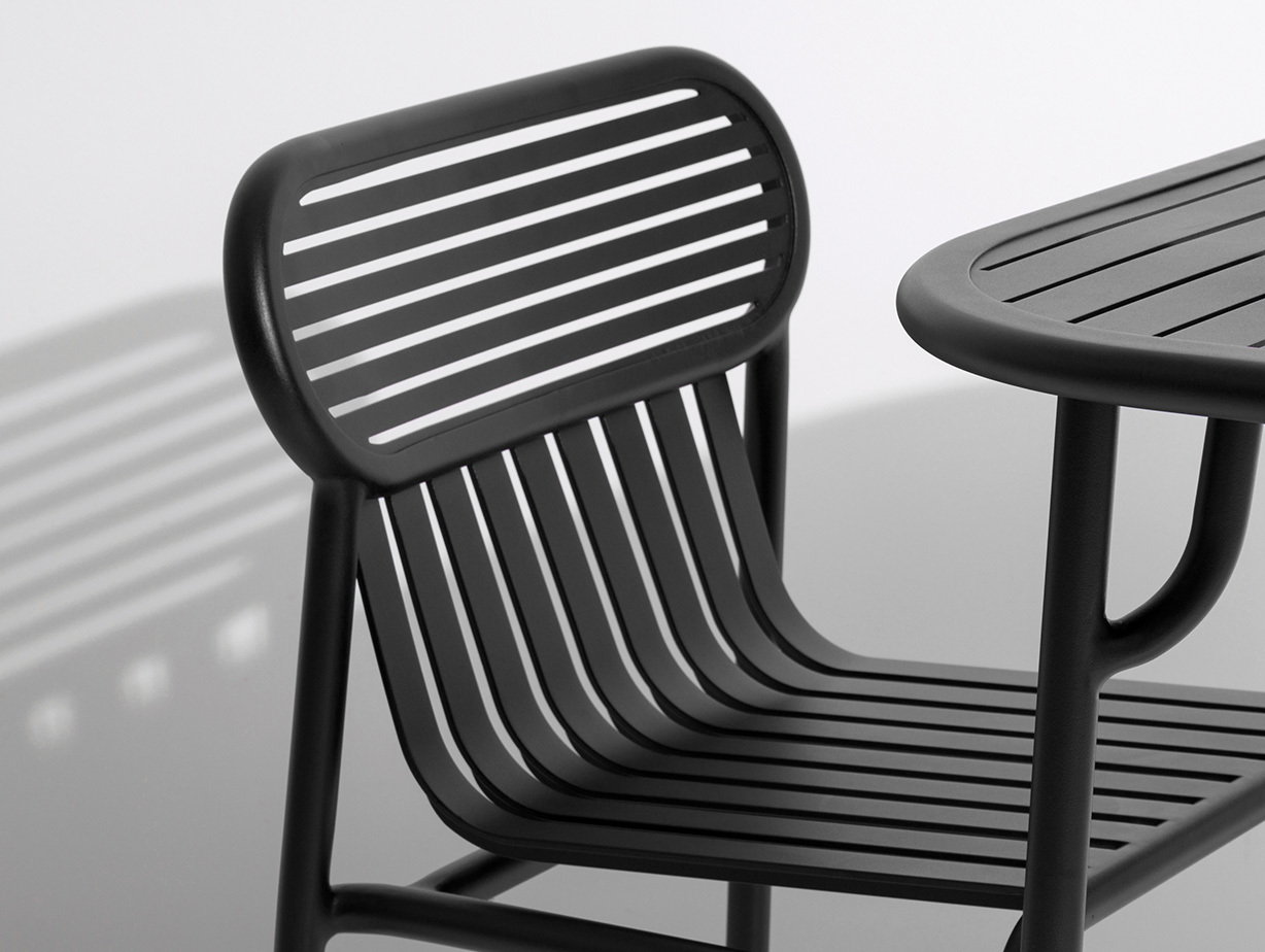Petite Friture Week End Outdoor Side Chair black detail 2 Studio Brichet Ziegler