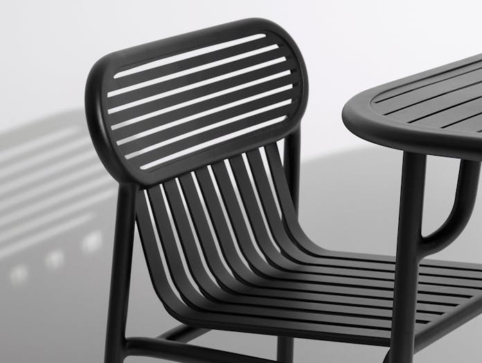 Petite Friture Week End Outdoor Side Chair black detail 2 Studio Brichet Ziegler