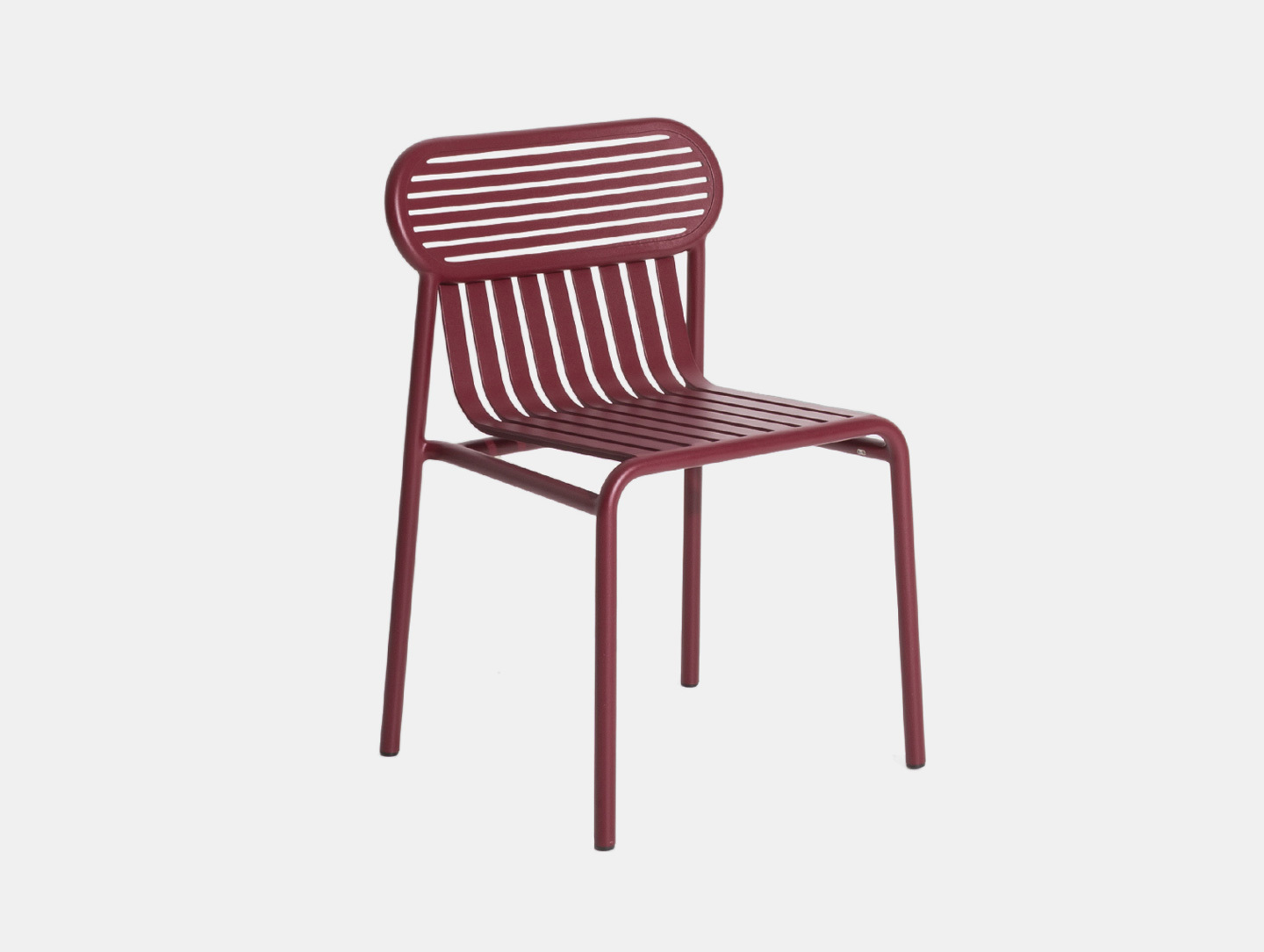 Petite Friture Week End Outdoor Side Chair bordeaux Studio Brichet Ziegler