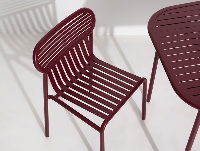 Petite Friture Week End Outdoor Side Chair bordeaux detail Studio Brichet Ziegler