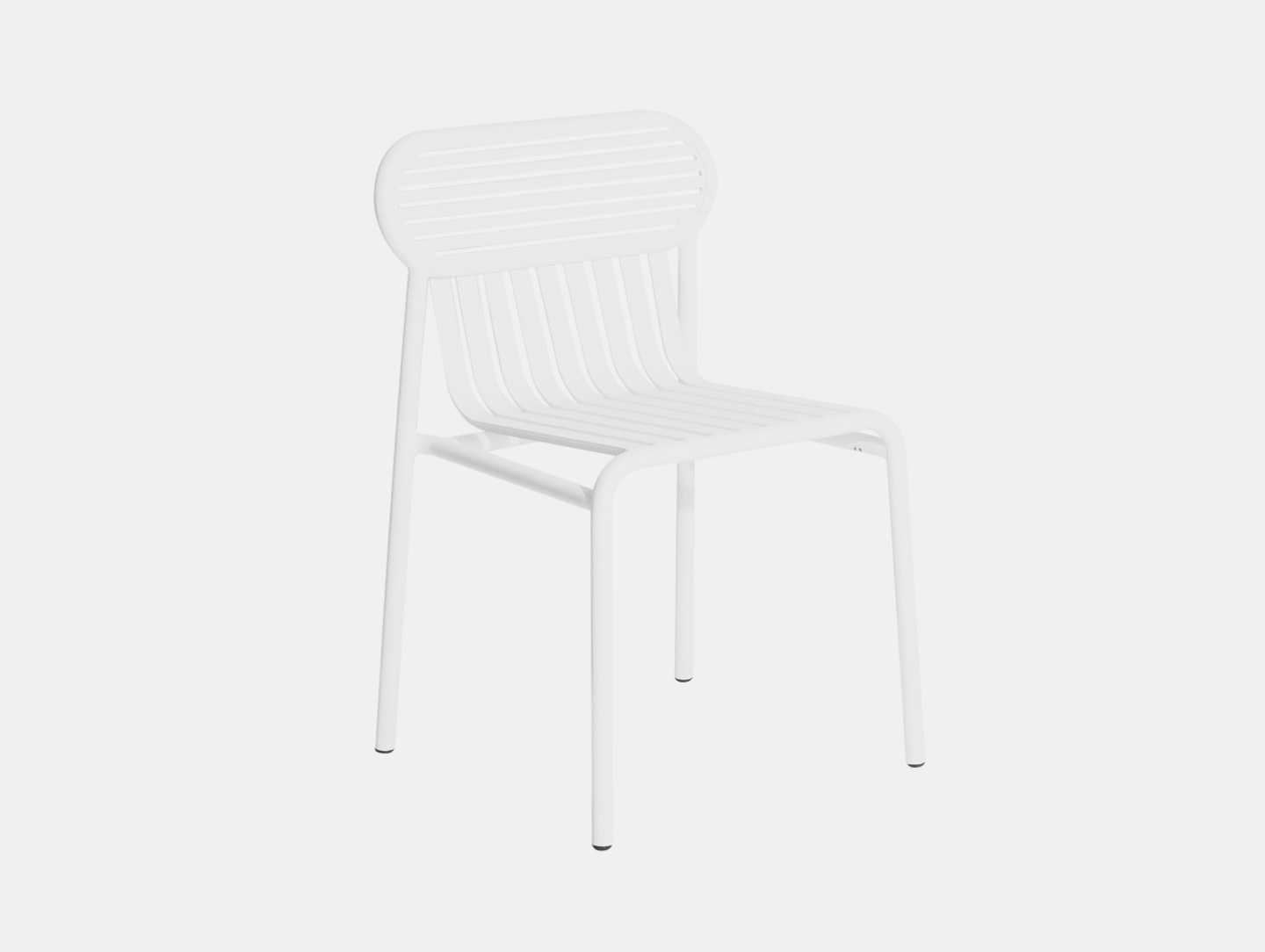 Petite Friture Week End Outdoor Side Chair white Studio Brichet Ziegler