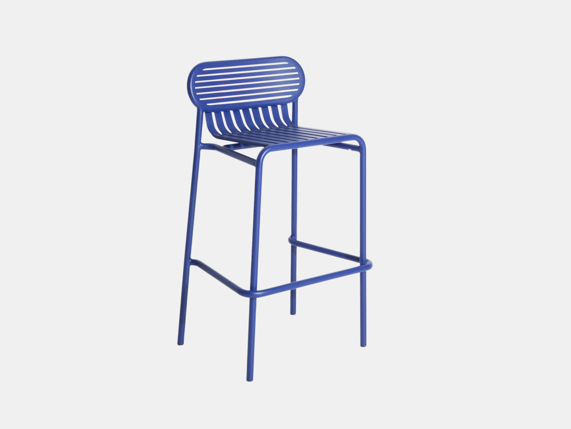 Petite Friture Week End Outdoor Stool blue Studio Brichet Ziegler
