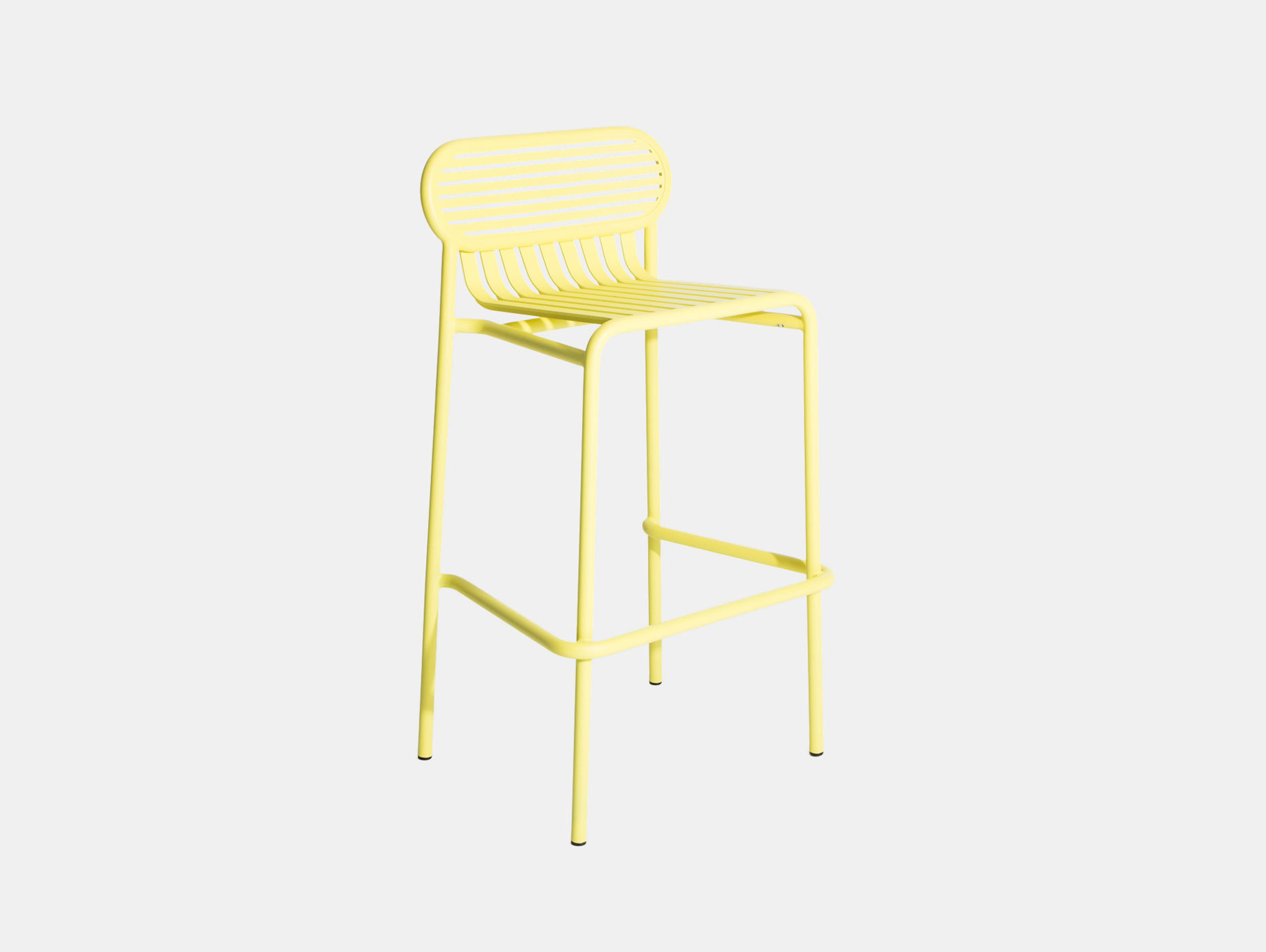 Petite Friture Week End Outdoor Stool yellow Studio Brichet Ziegler