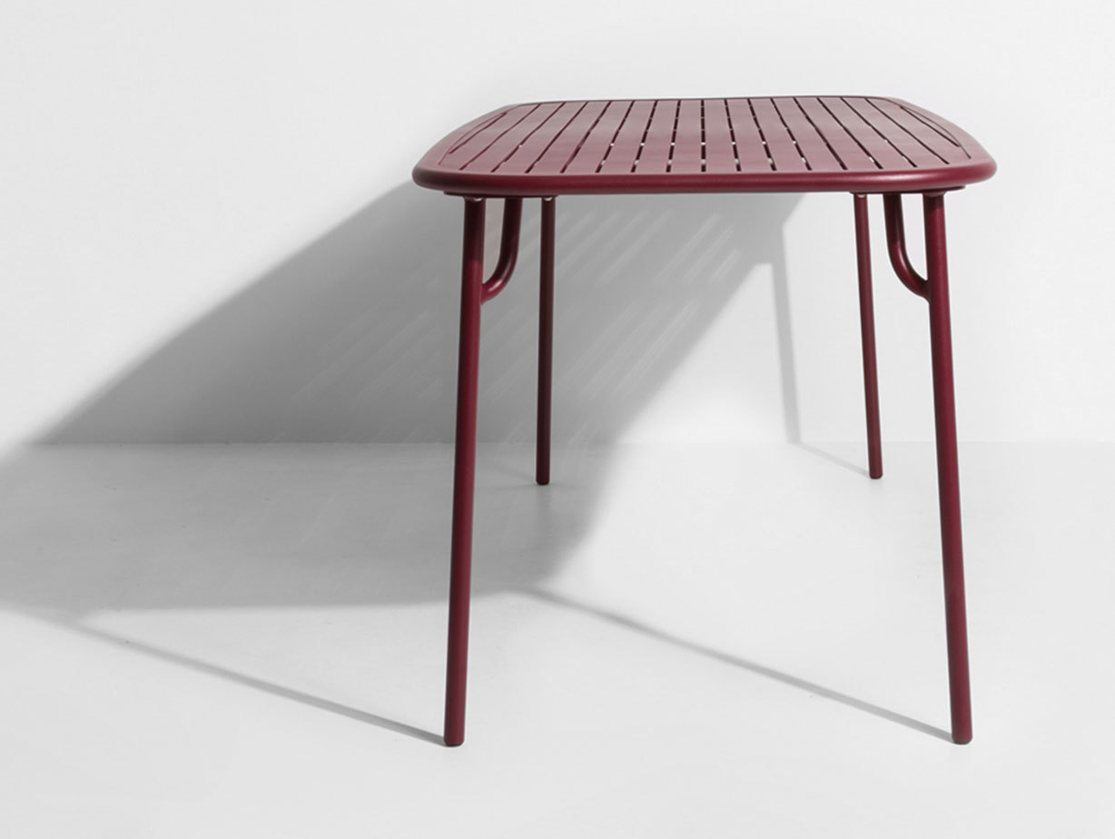 Petite Friture Week end Outdoor Dining Table bordeaux end Studio Brichet Ziegler