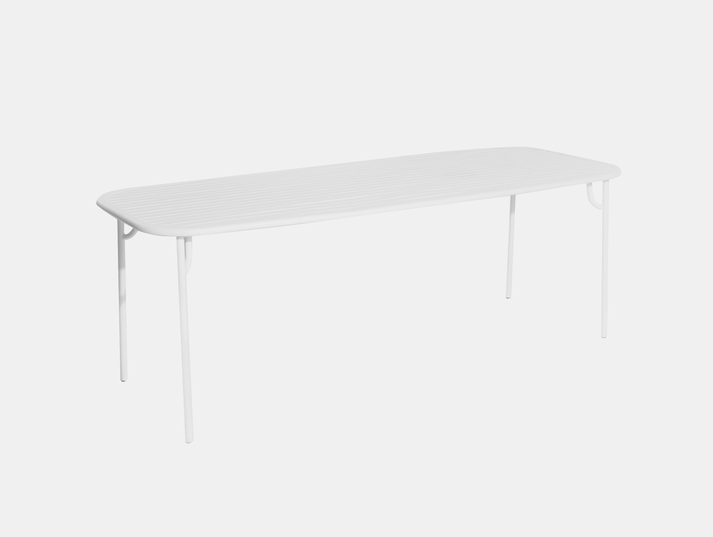 Petite Friture Week end Outdoor Dining Table white Studio Brichet Ziegler
