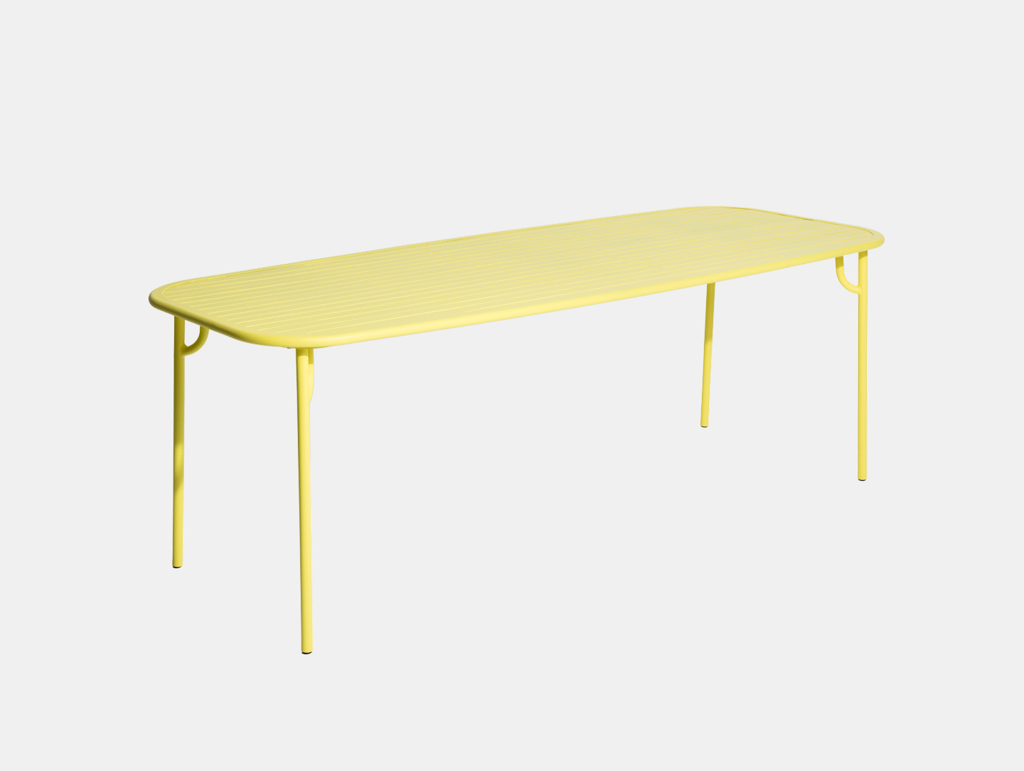 Petite Friture Week end Outdoor Dining Table yellow Studio Brichet Ziegler