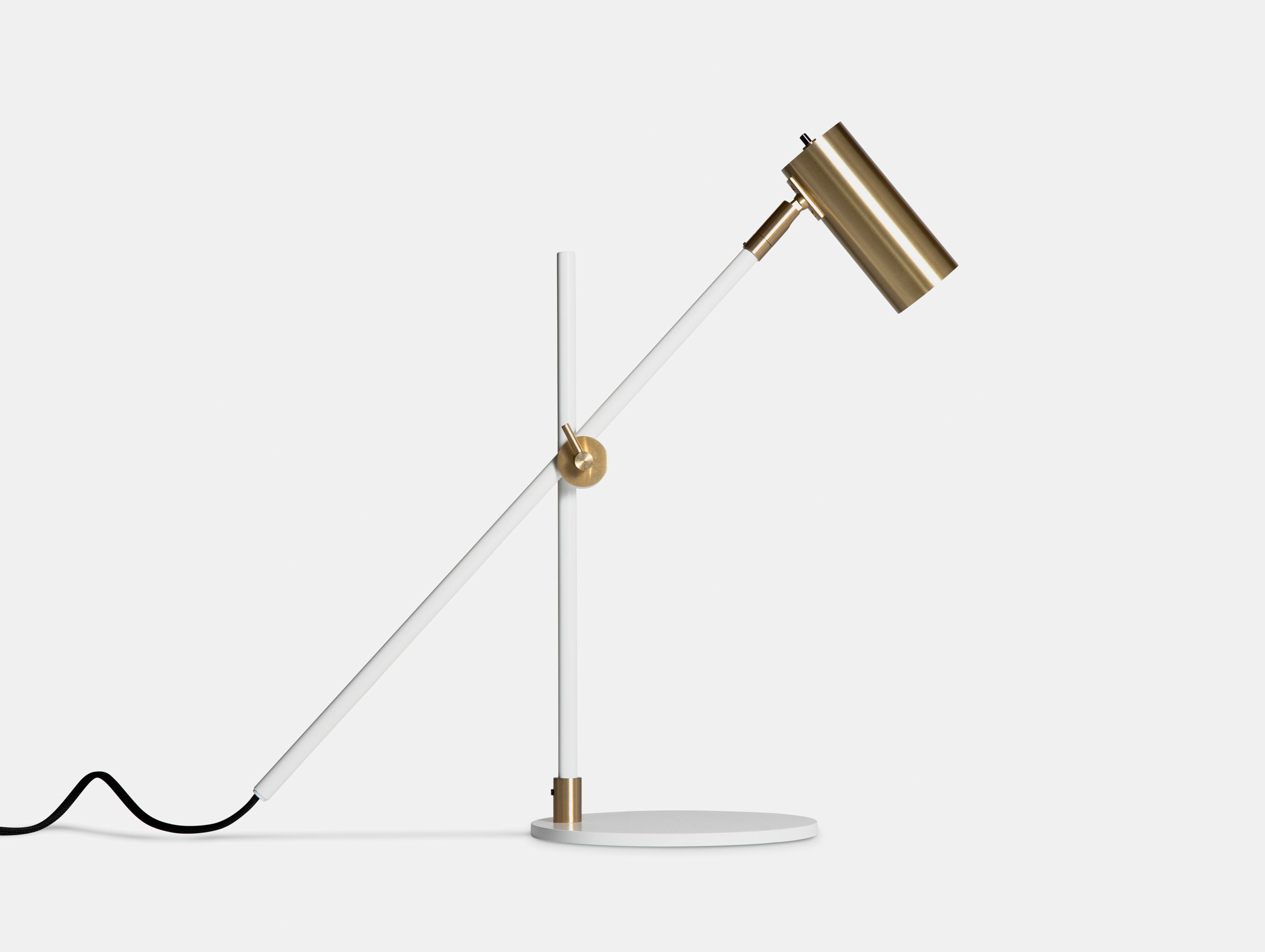 Rubn Lektor Desk Light white brass details