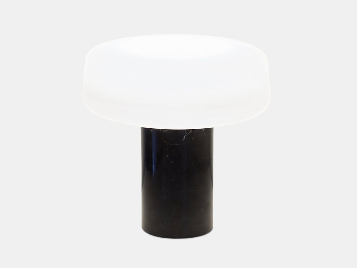 Terence Woodgate Solid Table Light large Black Nero Marquina Marble