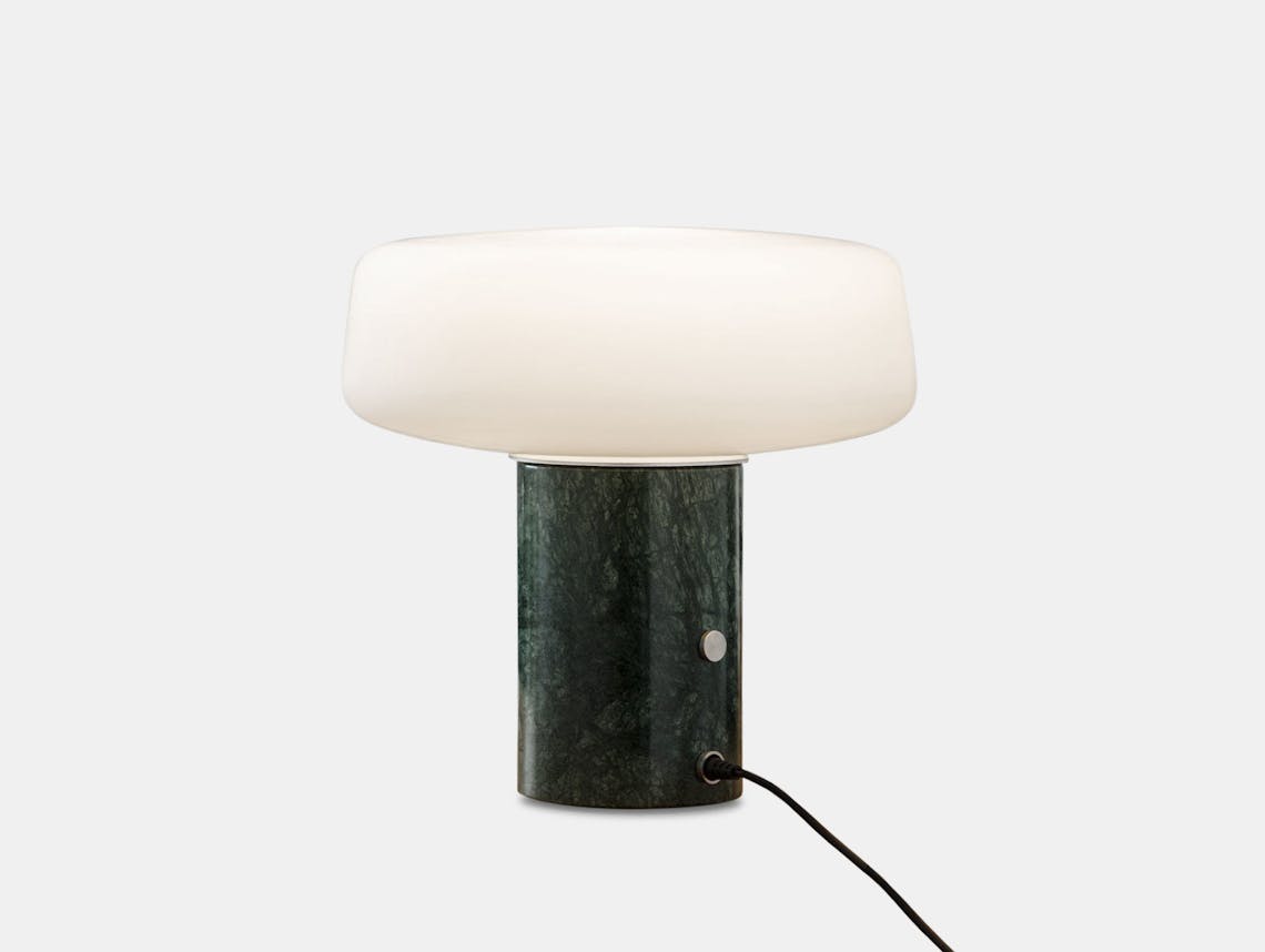 Terence Woodgate Solid Table Light small Serpentine Green Marble
