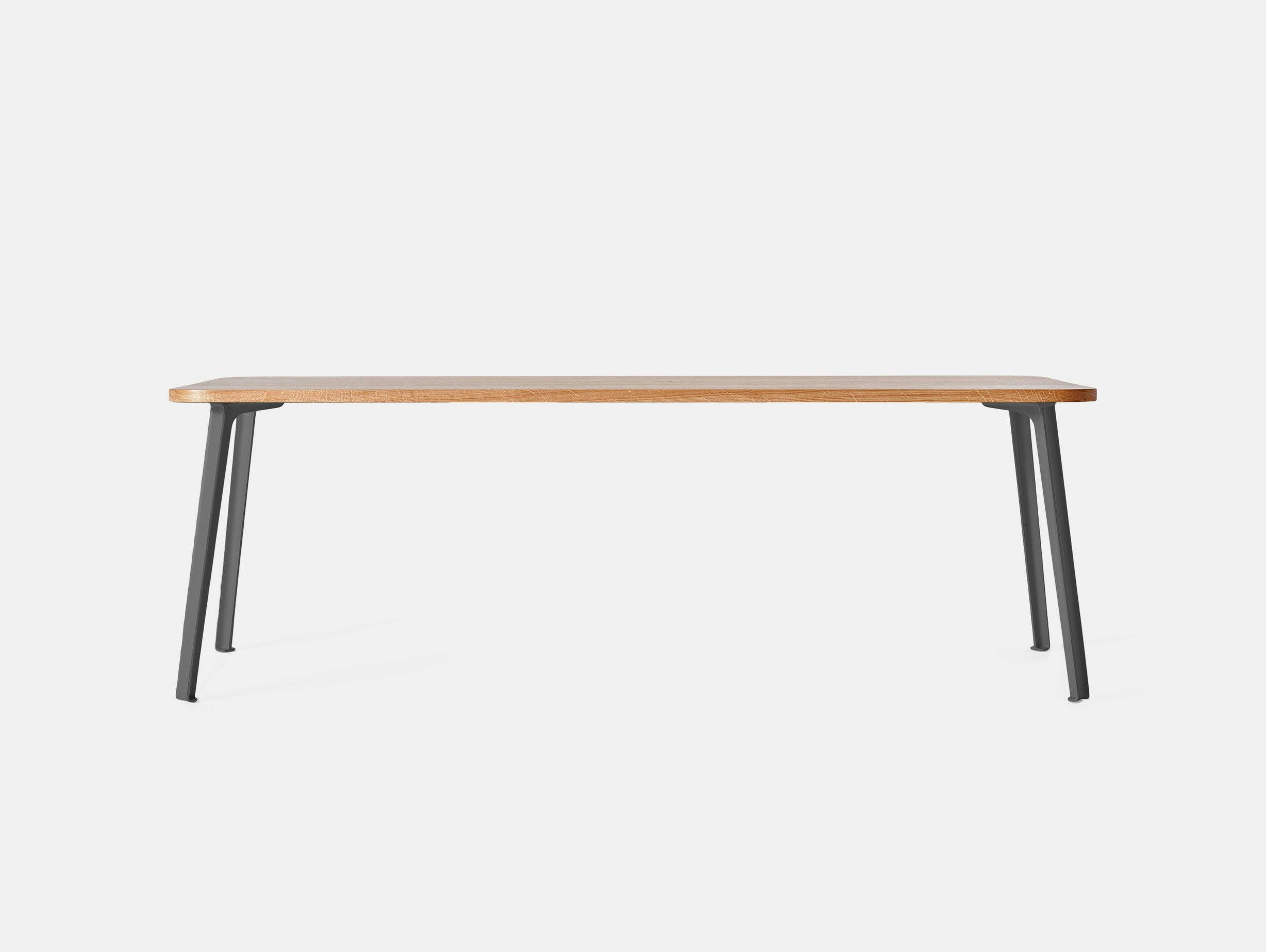 Very Good and Proper Canteen Rectangle Table XL oak graphite Klauser and Carpenter