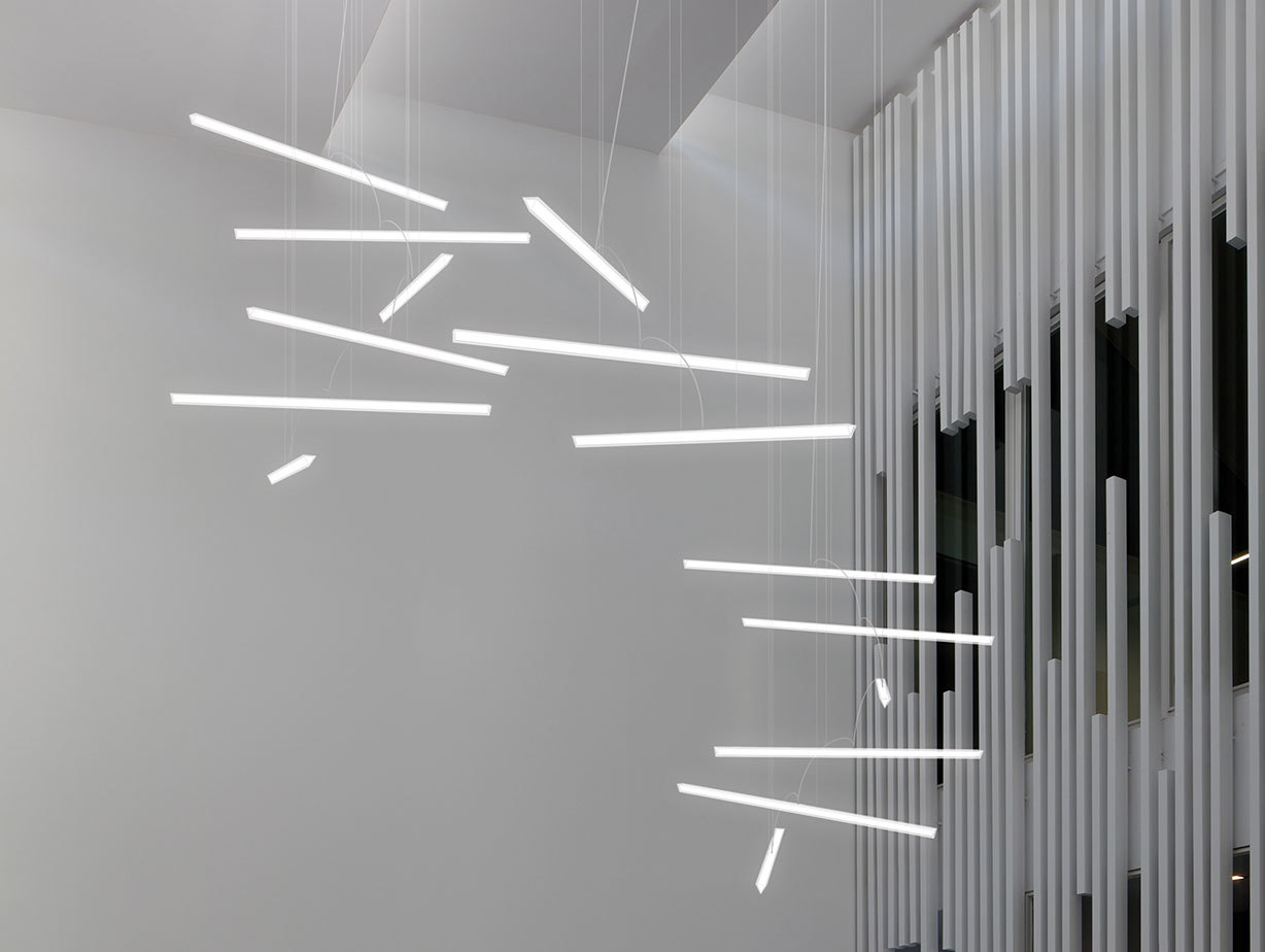 Vibia Halo Lineal Pendant Light group Martin Azua