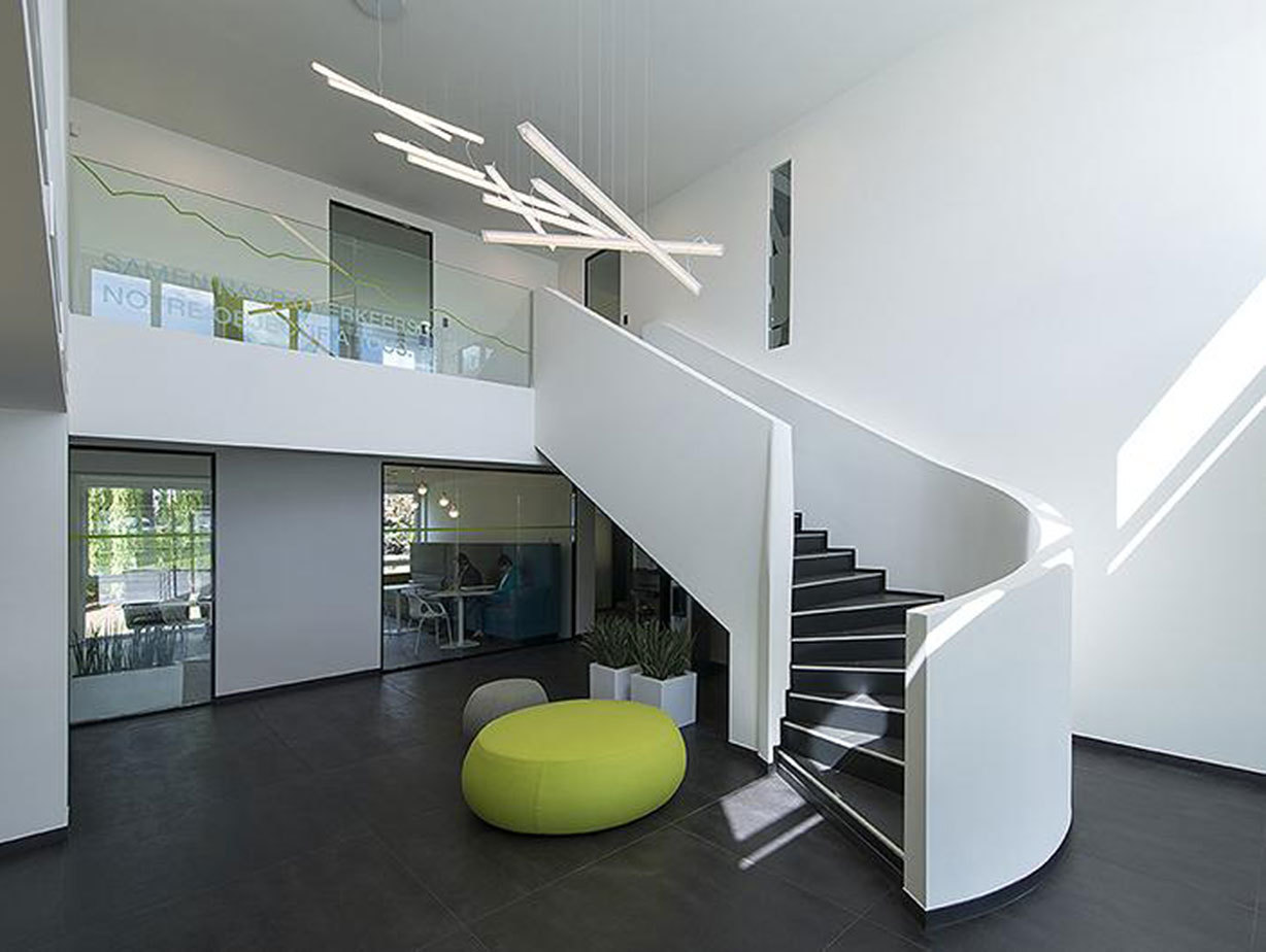 Vibia Halo Lineal Pendant Lights staircase Martin Azua