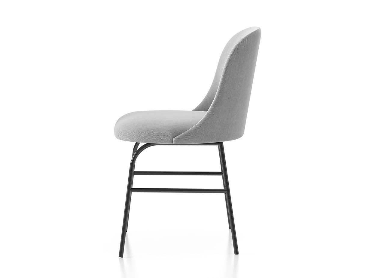 Viccarbe Aleta Chair metal base side Jaime Hayon